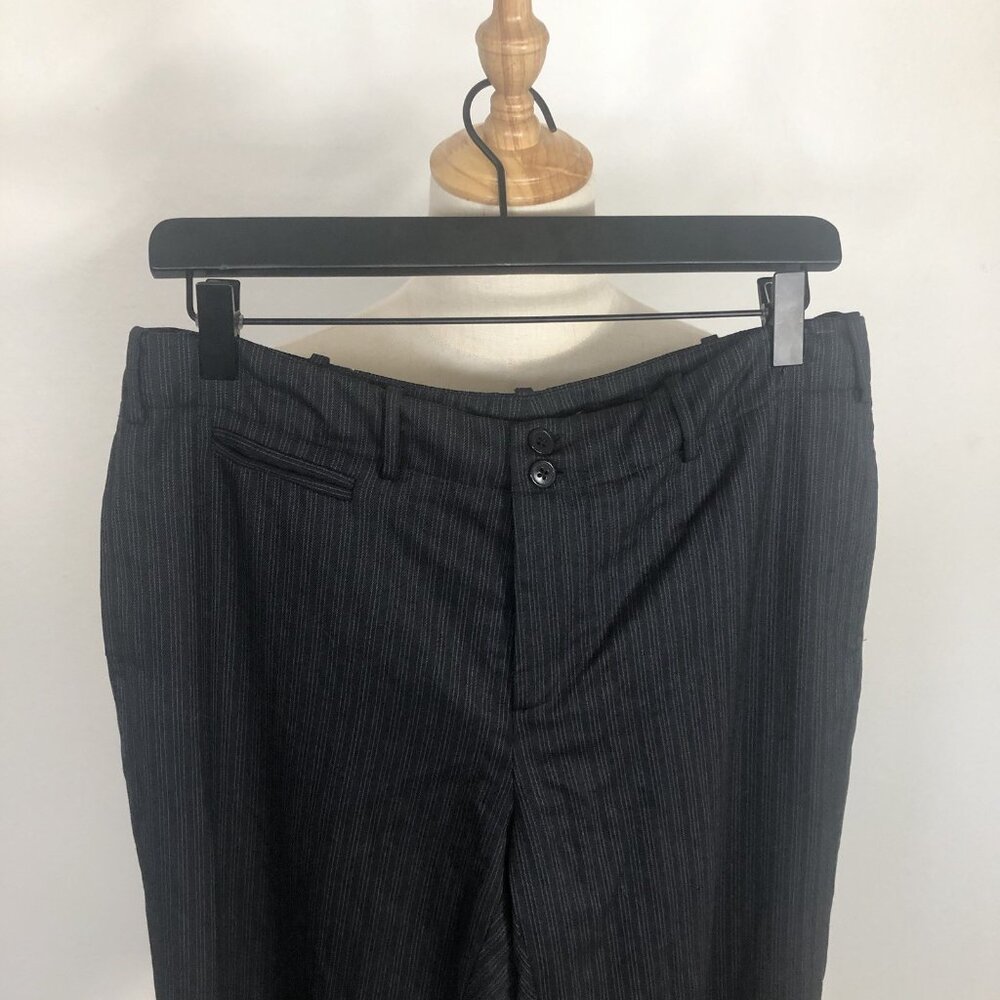 Ralph Lauren Purple Label Y2K Style Flare Pinstriped Office Siren 10 Pants - Picture 4 of 14